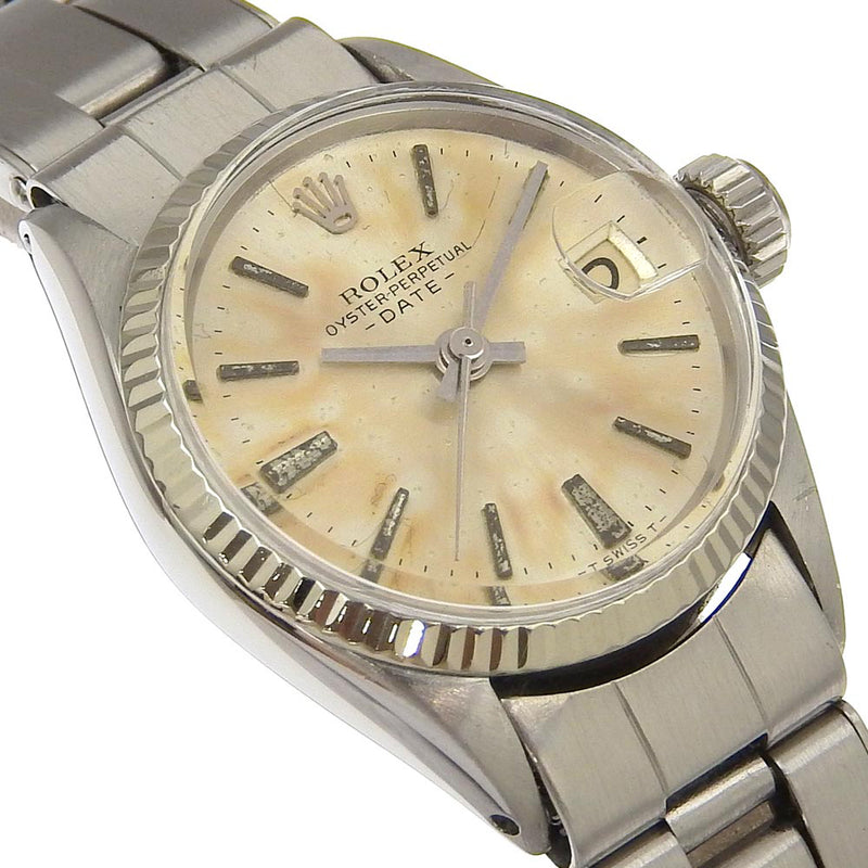 [Rolex] rolex 
 Reloj del propósito de las ostras 
 Fecha 10 Serie Cal.1130 6517 Automático de acero inoxidable Oyster Oyster Perpetual Ladies B-Rank