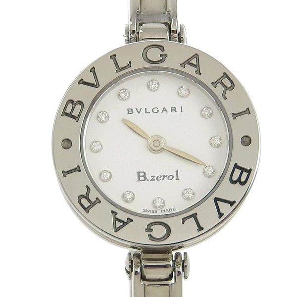 【BVLGARI】ブルガリ
 B-zero1 腕時計
 ビーゼロワン 10Pダイヤ BZ22S ステンレススチール クオーツ アナログ表示 白文字盤 B-zero1 レディース