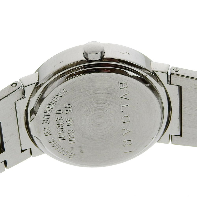 【BVLGARI】ブルガリ
 ブルガリブルガリ 腕時計
 BB26SSD ステンレススチール クオーツ アナログ表示 黒文字盤 Bulgari Bulgari ボーイズA-ランク