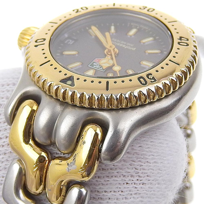 [tag heuer]标签霍伊尔 
 专业手表 
 组合S95 ・208不锈钢石英模拟显示灰色表盘专业女士