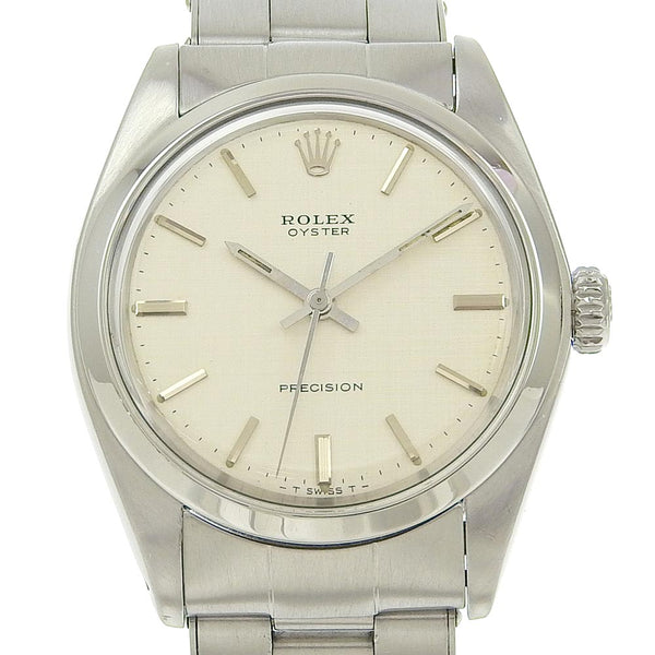 [ROLEX] Rolex 
 Precision watch 
 26th Cal.1225 6426 Stainless steel hand -rolled silver dial Precision Men
