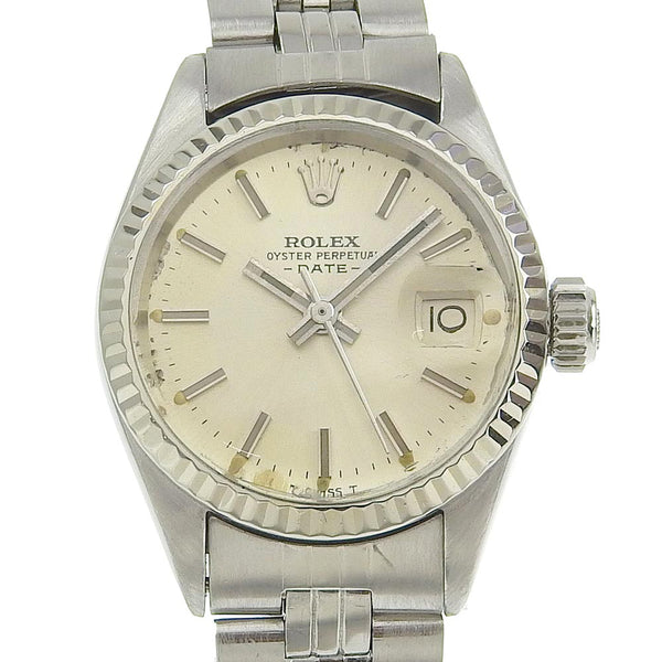 [ROLEX] Rolex 
 Oyster Purpetual Watch 
 Date 2 Series 6917 Stainless Steel Automatic Silver Dial Oyster Perpetual Ladies
