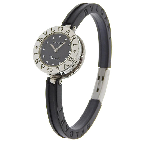 【BVLGARI】ブルガリ
 B-zero1 腕時計
 ビーゼロワン BZ22S ステンレススチール×ラバー クオーツ アナログ表示 黒文字盤 B-zero1 レディース