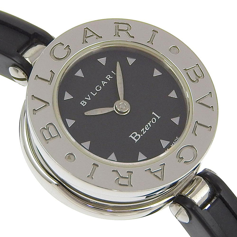 【BVLGARI】ブルガリ
 B-zero1 腕時計
 ビーゼロワン BZ22S ステンレススチール×ラバー クオーツ アナログ表示 黒文字盤 B-zero1 レディース