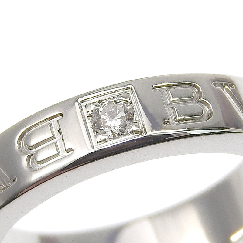 [Bvlgari] bulgari 
 Bulgari burgari 8.5 anillo / anillo 
 1p Diamond K18 Gold White X Diamond aproximadamente 6.0g Bulgari Bulgari Damas A-Rank