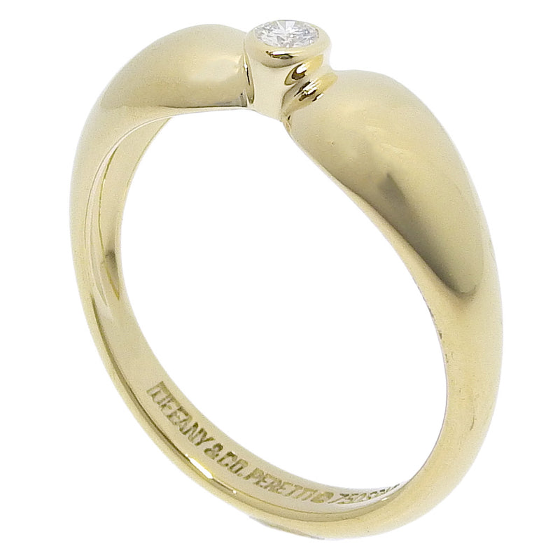 [Tiffany＆Co。]蒂法尼 
 第10.5号戒指 /戒指 
 K18黄金X钻石大约3.2克女士A+等级