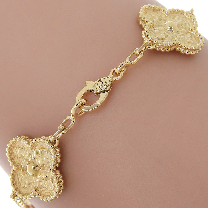 [van Cleef＆Arpels] Van Cleef＆Arpel Alhambra Bracelet 18K黄金约15.0克Alhambra女士A+等级