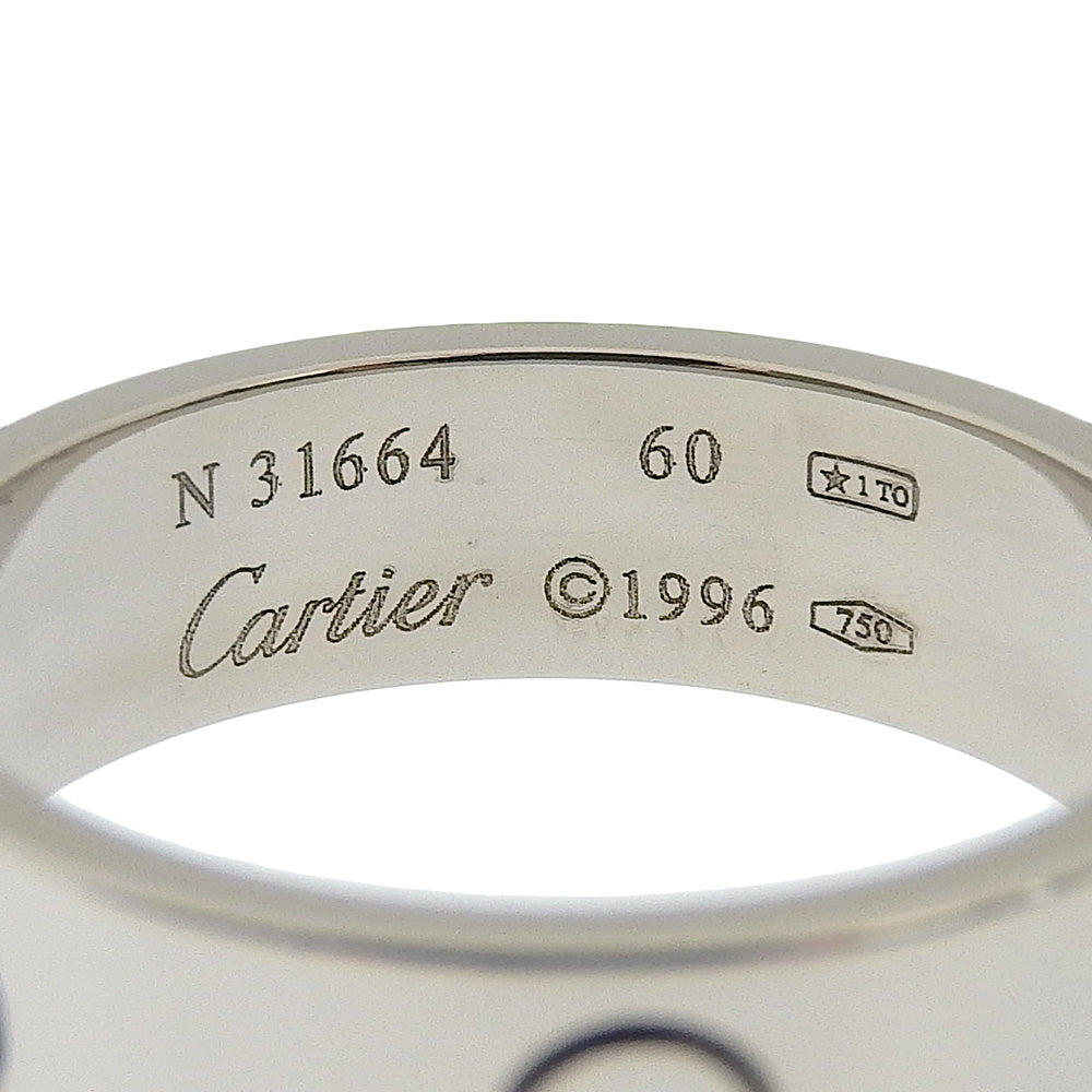 【CARTIER】カルティエ ラブリング 19号 リング・指輪 K18ホワイトゴールド N31664刻印 約9.2g love ring メ –  KYOTO NISHIKINO