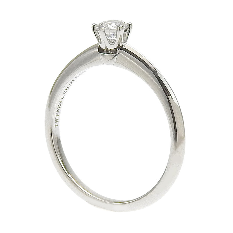 [Tiffany＆Co。]蒂法尼 
 纸牌编号10.5戒指 /戒指 
 PT900白金X钻石0.23刻有大约3.3克纸牌女士A+等级