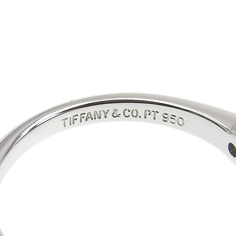[Tiffany & co.] Tiffany 
 Solitaire No. 10.5 Anillo / anillo 
 PT900 Platinum x Diamond 0.23 grabado aproximadamente 3.3g solitario damas a+rango
