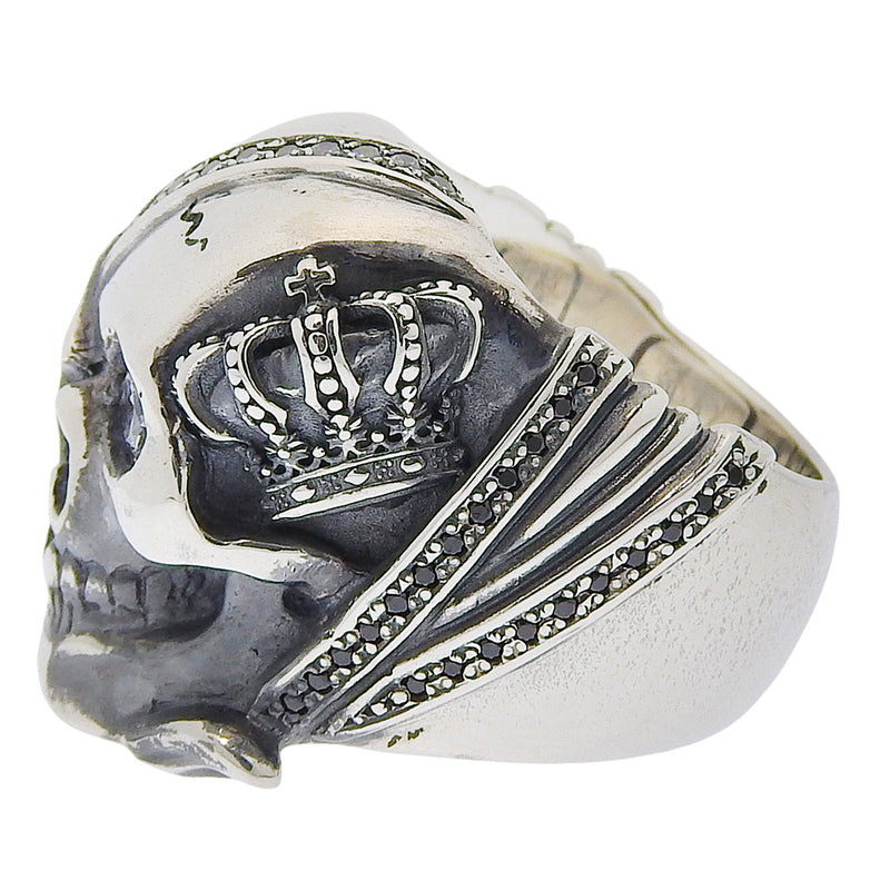 Justin Davis] Justin Davis Star Eyepatch Skull Ring No. 17
