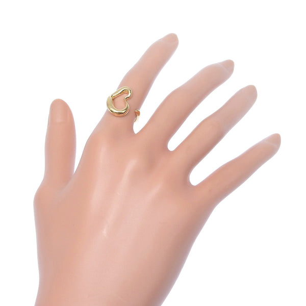 [Tiffany & co.] Tiffany 
 Corazón abierto No. 9.5 Anillo / anillo 
 K18 Oro amarillo aproximadamente 6.6g Corazón abierto Damas A-Rank