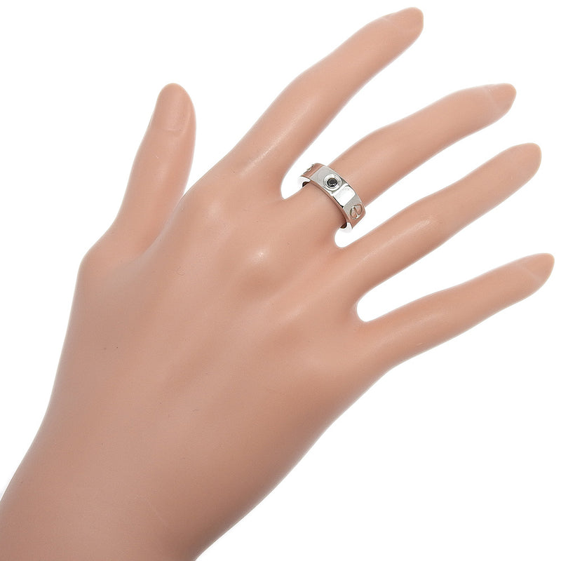 [Cartier] Cartier 
 LABLING No. 8.5 Anillo / anillo 
 K18 Oro blanco aproximadamente 9.2G anillo de amor damas un rango
