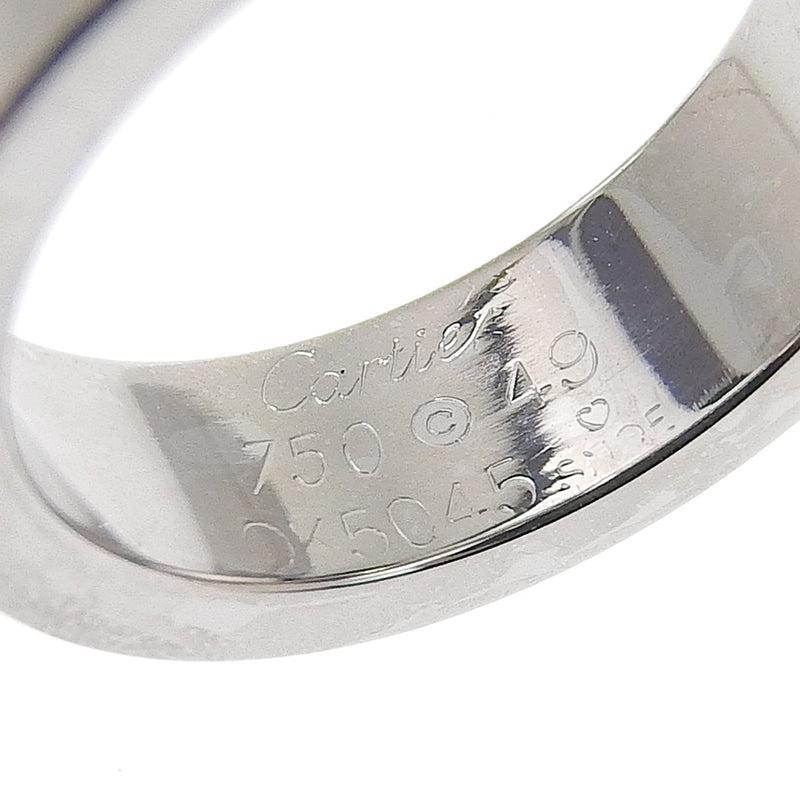 [Cartier] Cartier 
 LABLING No. 8.5 Anillo / anillo 
 K18 Oro blanco aproximadamente 9.2G anillo de amor damas un rango