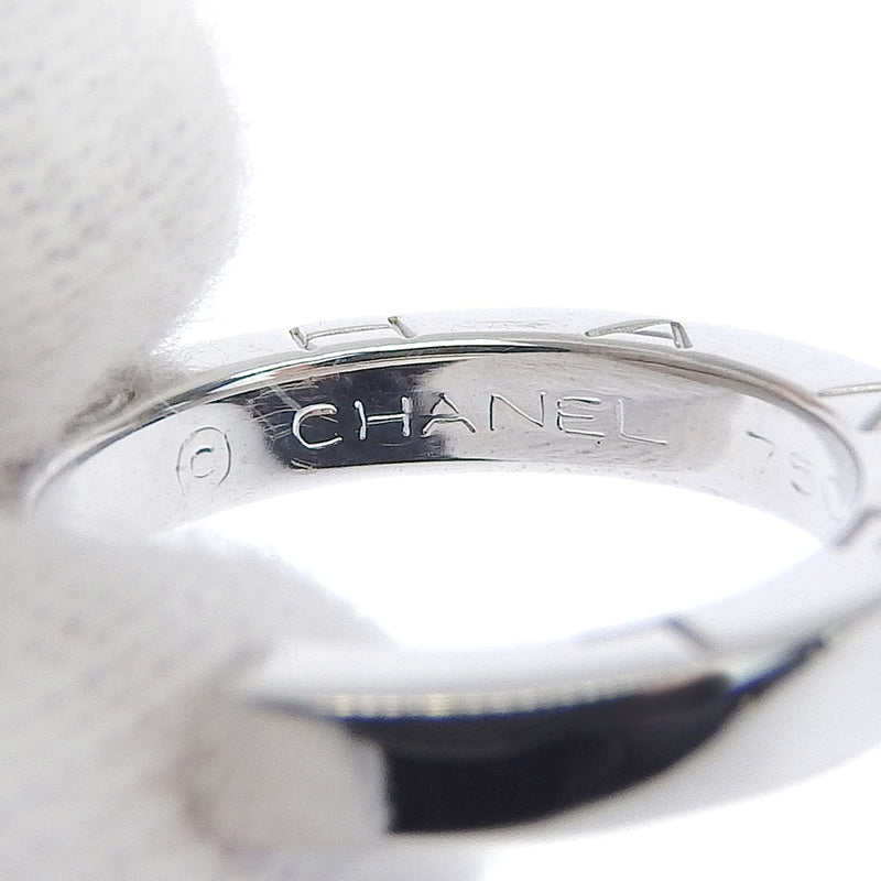 [CHANEL] Chanel 
 Signature No. 5.5 Ring / Ring 
 K18 White Gold Approximately 4.9g Signature Ladies A Rank