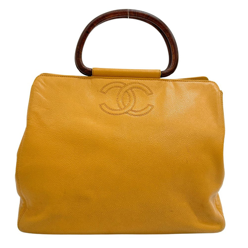 【CHANEL】シャネル
 ハンドバッグ
 キャビアスキン A4 マグネットタイプ レディース