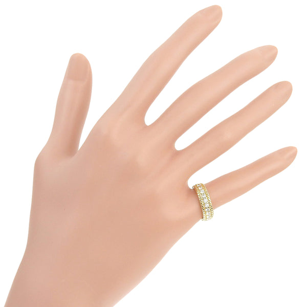 [Dior] Christian Dior 
 No. 6.5 Anillo / anillo 
 K18 Gold Yellow Gold x Diamond Aproximadamente 4.4g Damas A Rank
