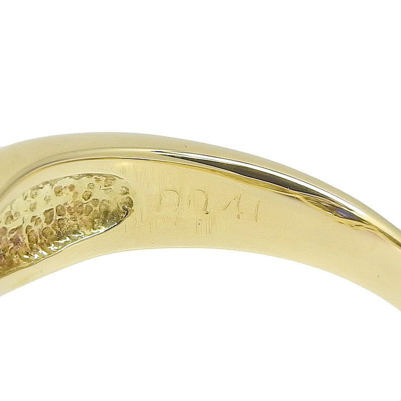 No. 8 Ring
 18KYellow Gold x Sapphire x Diamond 0.71/D0.41 Engraved Stamp about 5g Ladies A+Rank