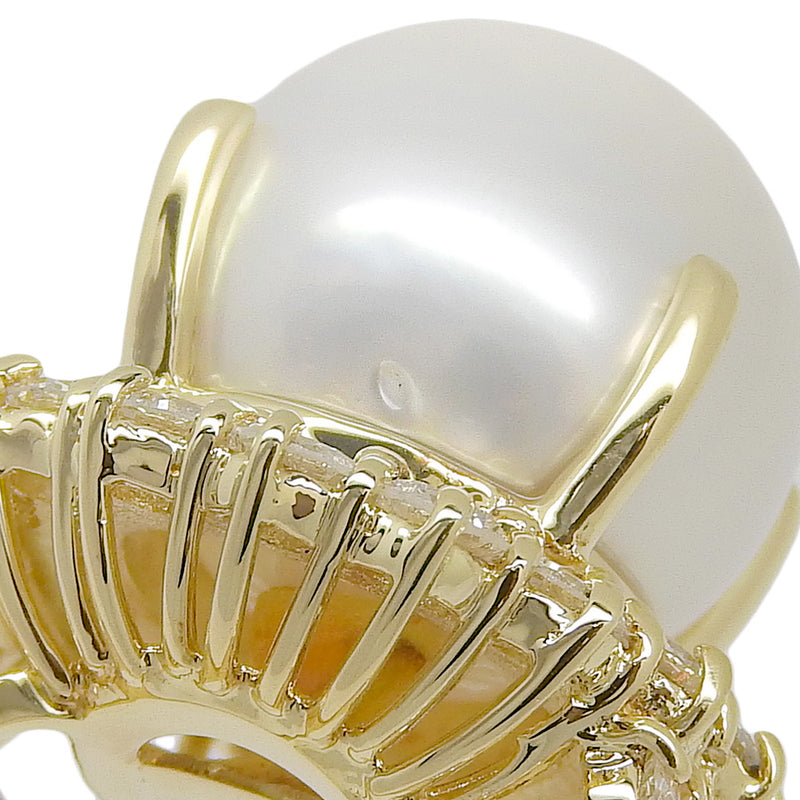 Pearl No. 12 Ring
13.6mm 18KYellow Gold x Pearl x Diamond D2.65 Stamp about 17.5g Pearl Ladies A+Rank