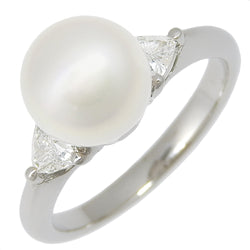 Pearl No. 11.5 Ring
8.6mm PT900 Platinum x Pearl x Diamond about 5.6g PEARL Ladies A Rank