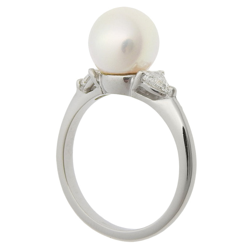 Pearl No. 11.5 Ring
8.6mm PT900 Platinum x Pearl x Diamond about 5.6g PEARL Ladies A Rank