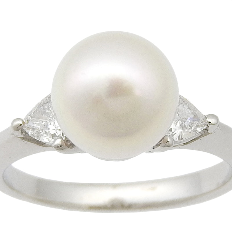 Pearl No. 11.5 Ring
8.6mm PT900 Platinum x Pearl x Diamond about 5.6g PEARL Ladies A Rank