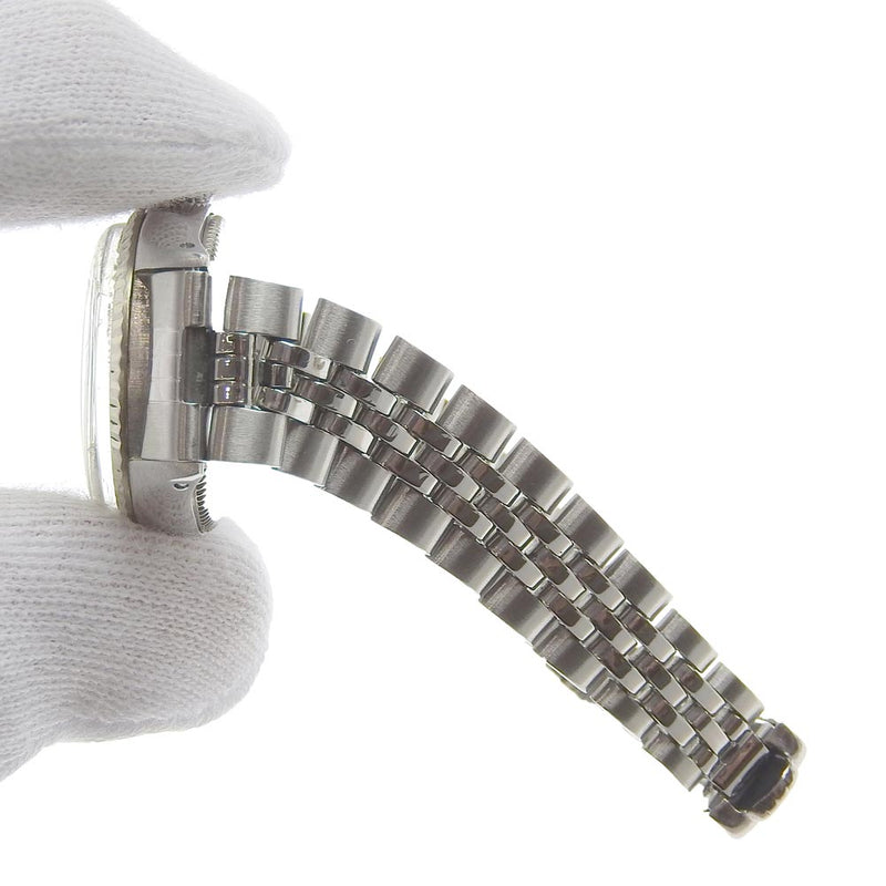 [劳力士]劳力士 
 牡蛎目的手表 
 日期Cal.1161 6517不锈钢X WG银色自动银盘牡蛎永久女士B级