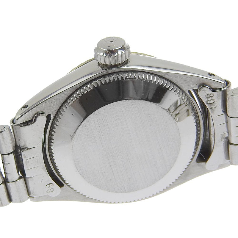 [劳力士]劳力士 
 牡蛎目的手表 
 日期Cal.1161 6517不锈钢X WG银色自动银盘牡蛎永久女士B级