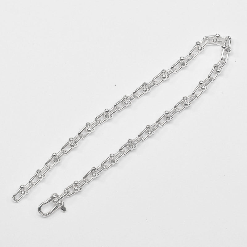 TIFFANY&Co.]TIFFANY&Co. hardware microlink Bracelet – NISHIKINO