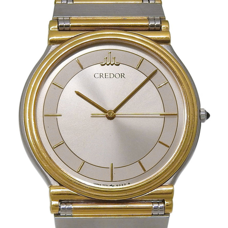 【SEIKO】세이코 Credor 손목시계 
 7771-6030 석영