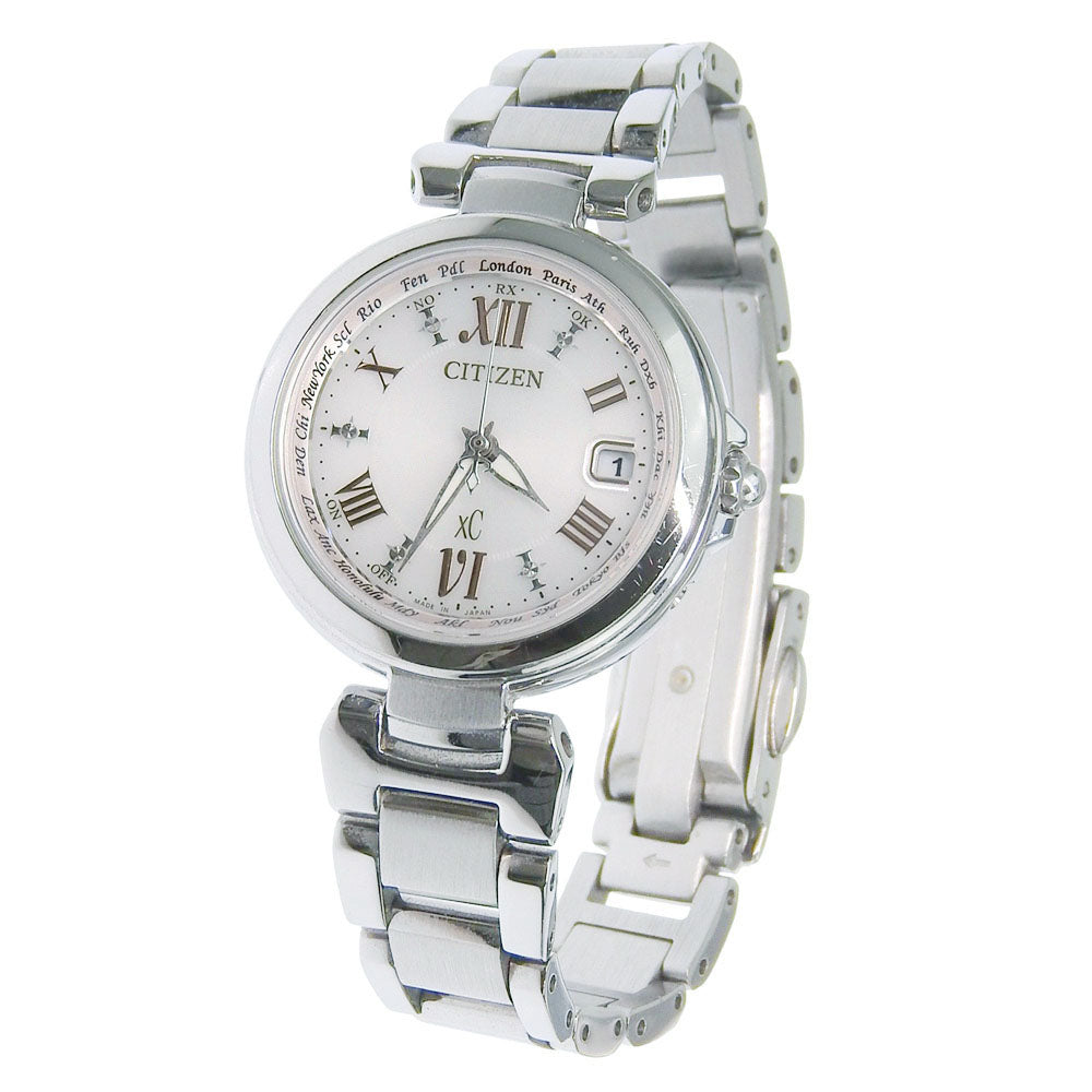 【美品】CITIZEN シチズン xC H240-T019072 シェル文字盤 CITIZEN】シチズン クロスシー 腕時計 H240-T019072 エコドライブ