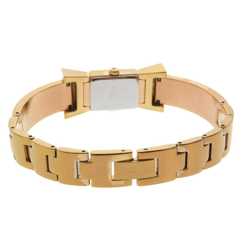 [Kate Spade] Kate Spade Watch Ribbon 0671 Metal Cream/Gold Quartz Display Analog Shell Dial Damas A-Rank