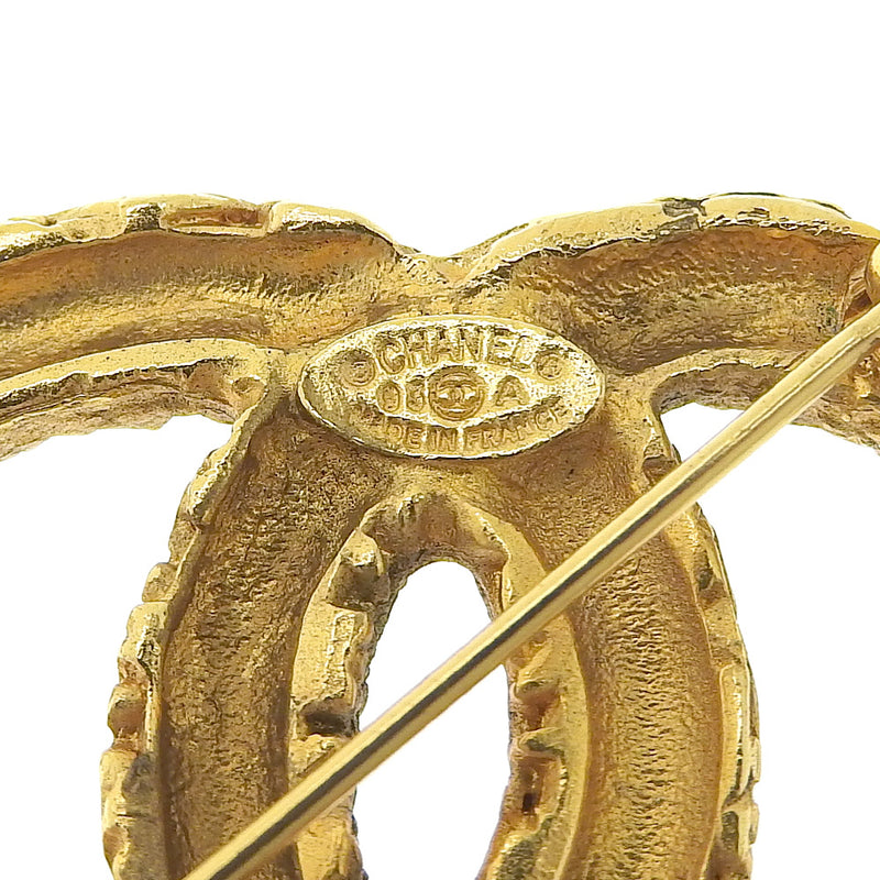 [Chanel] Chanel 
 Broche de lava 
 93A Gold de oro 95A grabado alrededor de 29.1 g de Lava Ladies A-Rank