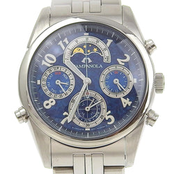 [Ciudadano] Ciudadano Campanora Watch Moon Face 6771-T010750-Ta Quartz de acero inoxidable Dial azul Campanola