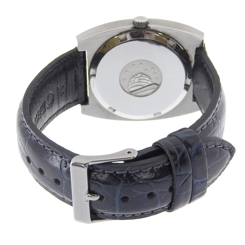 【OMEGA】オメガ
 コンステレーション 腕時計
 クロノメーター cal.1001 ステンレススチール×型押しレザー 自動巻き シルバー文字盤 Constellation メンズ