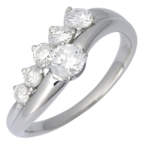 Pt900Platinum×Diamond Ring No. 14 – NISHIKINO VINTAGE KYOTO