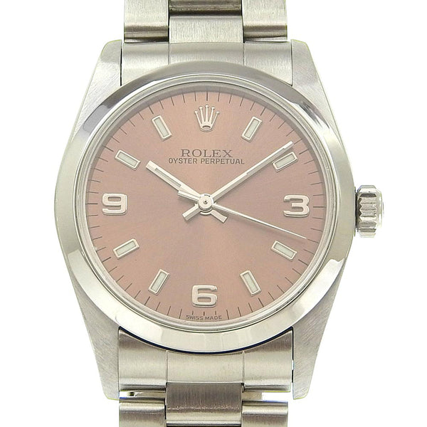 [ROLEX] Rolex 
 Oyster Purpetual Watch 
 Cal.2230 77080 Stainless Steel Mechanical Automatic Bronze dial Oyster Perpetual Ladies A-Rank