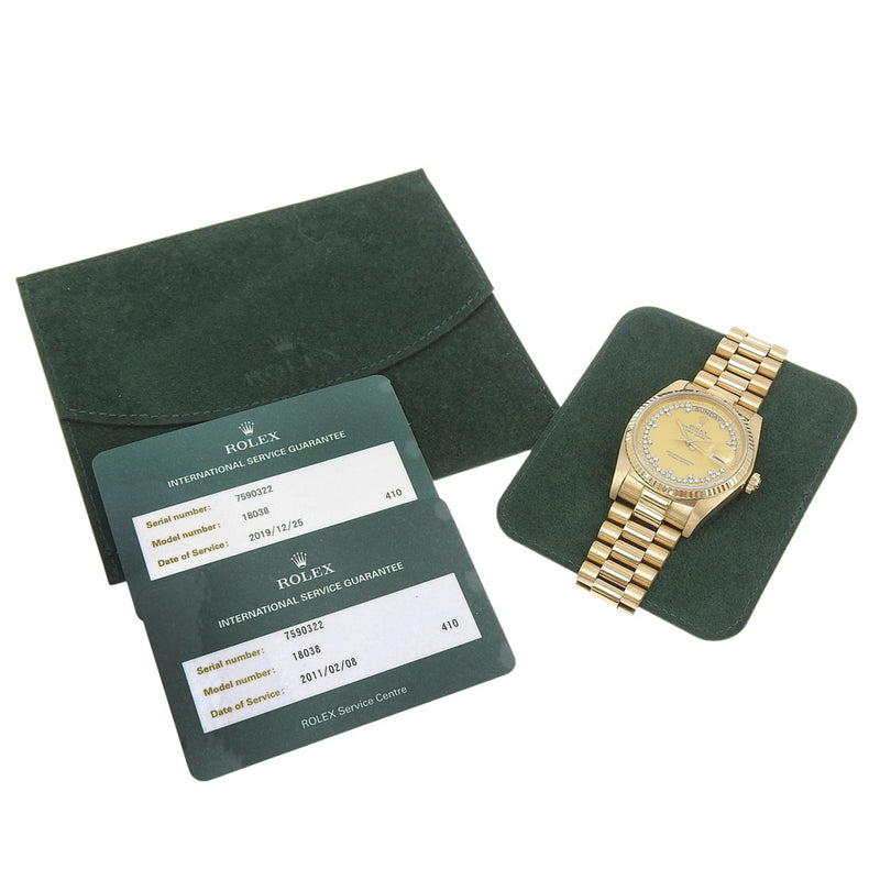 [롤렉스] 롤렉스 데이 데이트 시계 
 18038lb 자동 권선