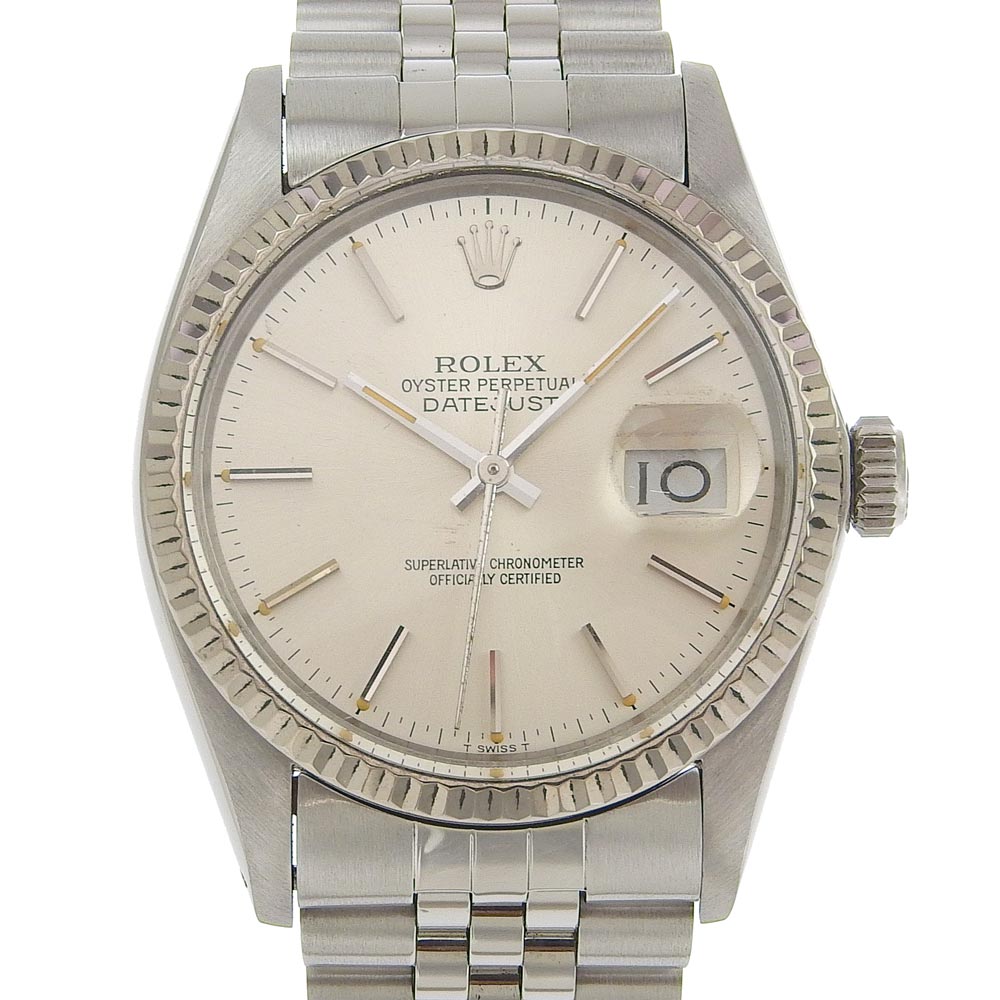 ROLEX】ロレックス デイトジャスト 腕時計 cal.3035 16014 ステンレススチール×WG 自動巻き シルバー文字盤 Date –  KYOTO NISHIKINO