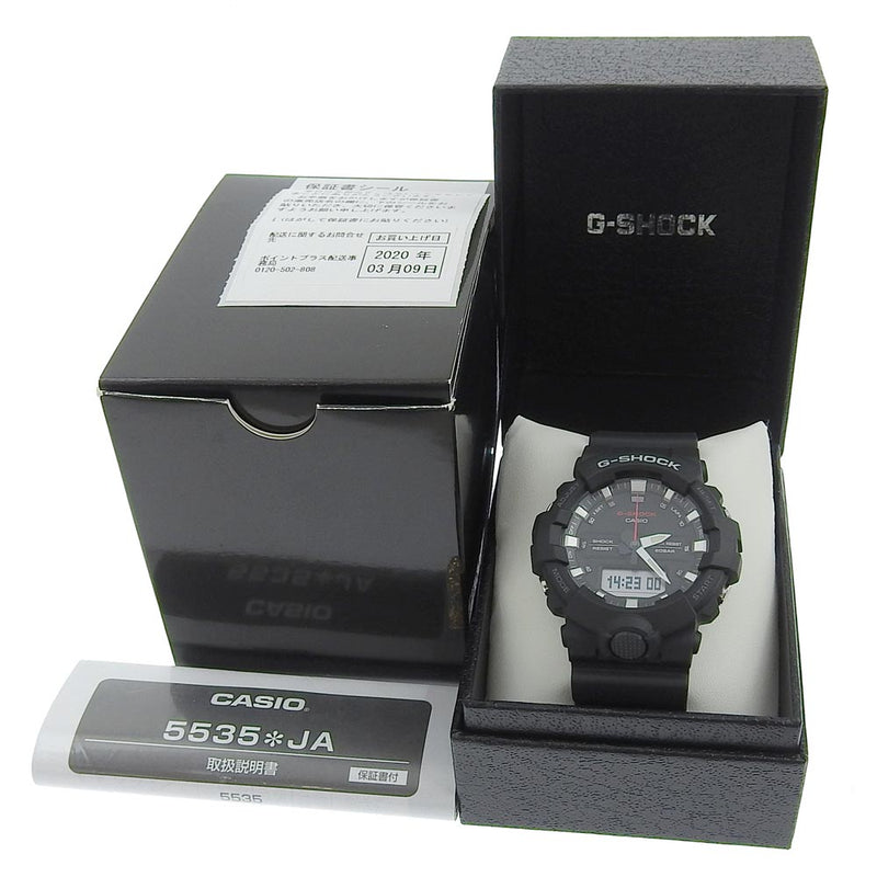 [CASIO] CASIO 
 G-Shock Watch 
 G-SHOCK 5535 GA-800 고무 석영 아나 디시 디스플레이 블랙 다이얼 G-Shock 남자 A+Rank