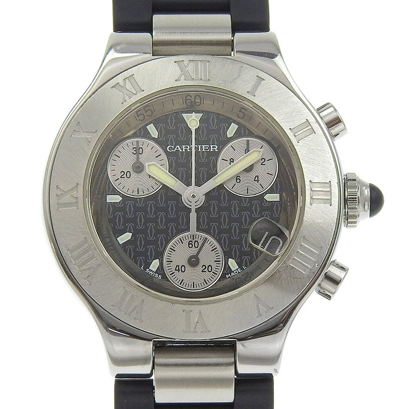 [까르띠에] 까르띠에 Chronoscaph 손목시계 
 W10198U2 쿼츠
