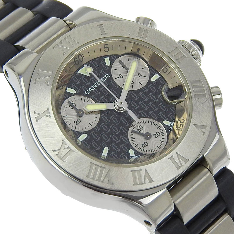 [까르띠에] 까르띠에 Chronoscaph 손목시계 
 W10198U2 쿼츠