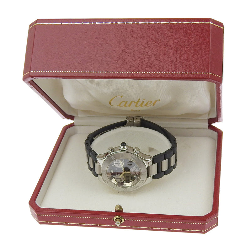[까르띠에] 까르띠에 Chronoscaph 손목시계 
 W10198U2 쿼츠