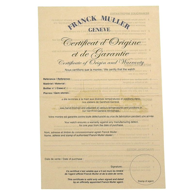 [FRANCK MULLER] Montre Franck Muller Long Island 
 Quartz 902QZ