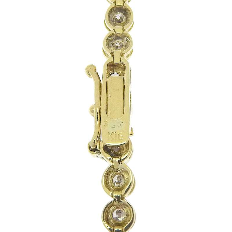 Collier de tennis 18g K18 Gol jaune X Diamond 3,00 Tampon d'environ 17,8 g collier de tennis dames un rang