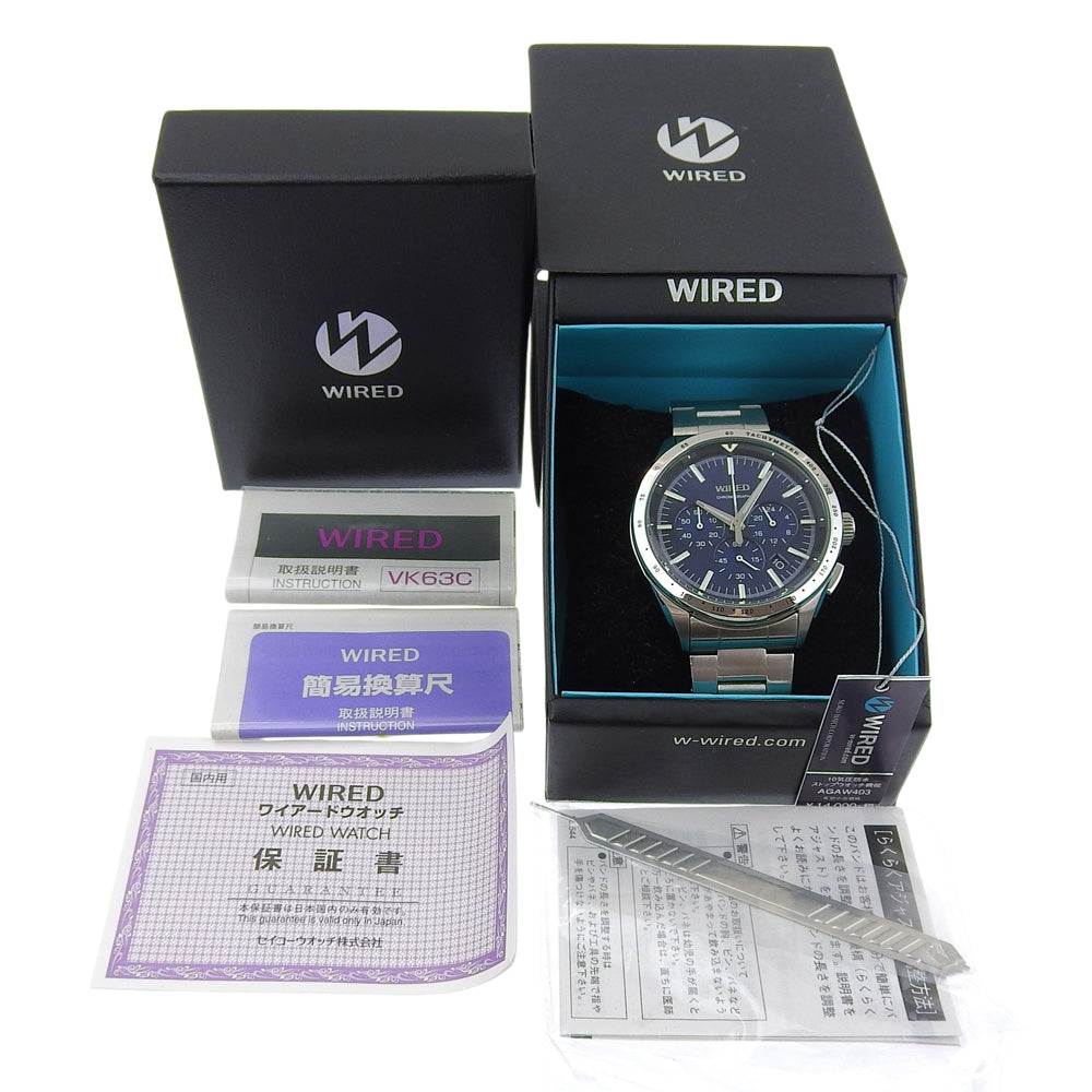 SEIKO】セイコー WIRED ワイアード 腕時計 VK63-K006 クオーツ 