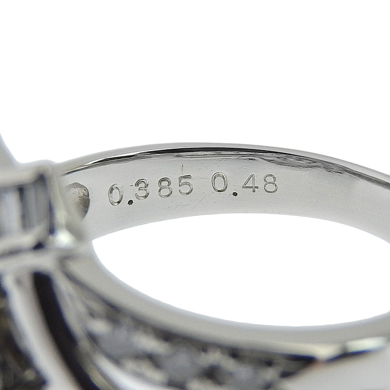 16号 リング・指輪 Pt900プラチナ×ダイヤモンド 0.385 0.48刻印 約7.3g ...