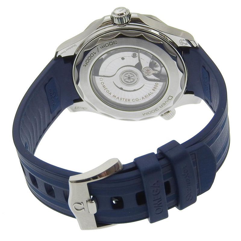 【OMEGA】オメガ
 シーマスター 腕時計
 コーアクシャル8800 マスタークロノメーター 210.32.42.20.03.001 ステンレススチール×ラバー 青 自動巻き アナログ表示 青文字盤 Seamaster メンズAランク