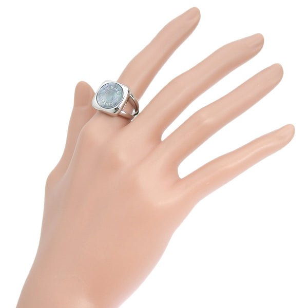 [Hermes] Hermes 
 Serie 12.5 Anillo / anillo 
 Silver 925 x Shell alrededor de 11.5 g de serie damas