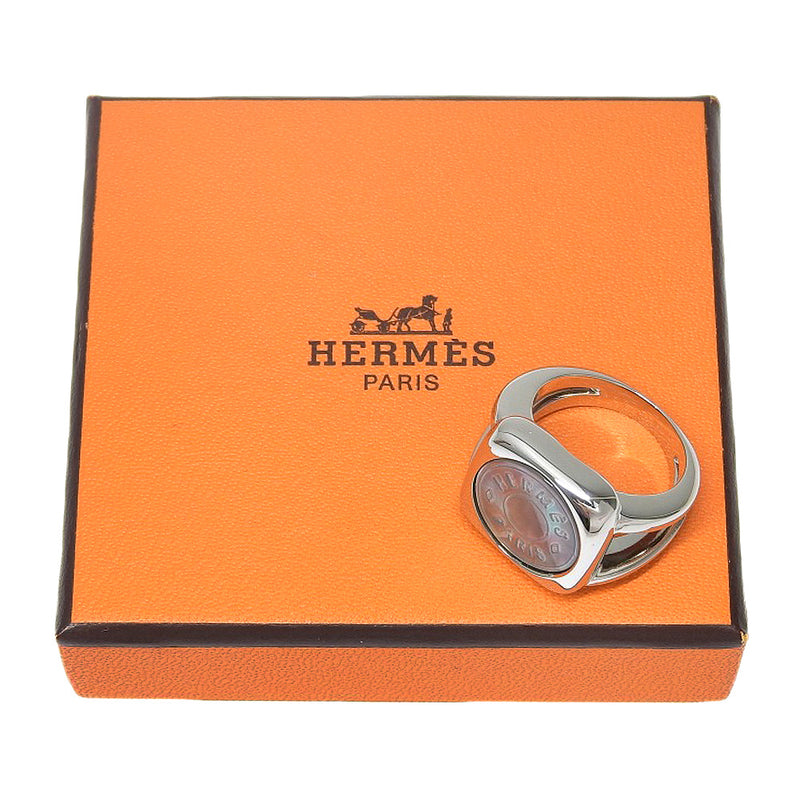 [HERMES] Hermes 
 Serie No. 12.5 Ring
 Silver 925 x Shell about 11.5g Serie Ladies